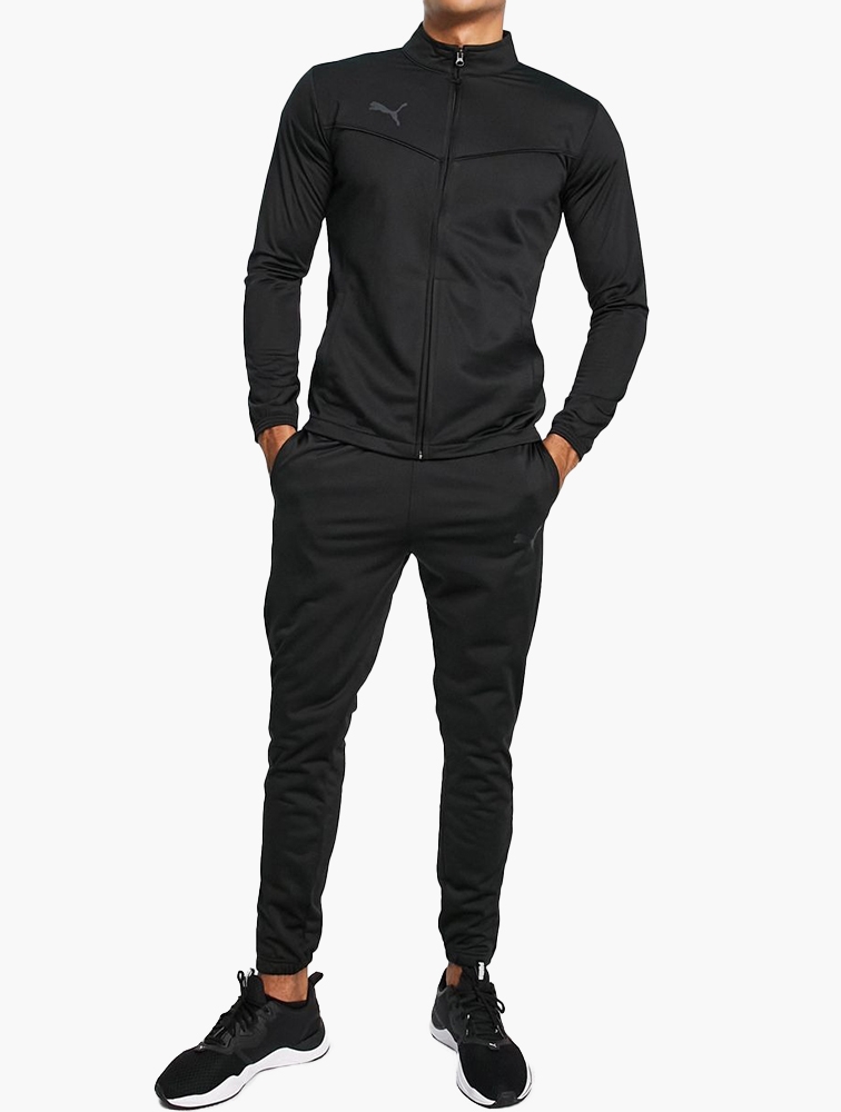 Puma tracksuit mens black discount